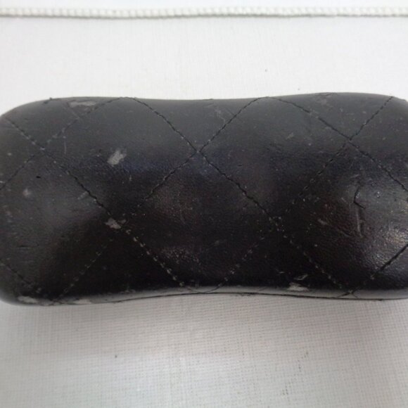 CHANEL Women's Prescription Eyeglasses Black Acetate Rectangle & Quilted Case - Picture 2 of 11